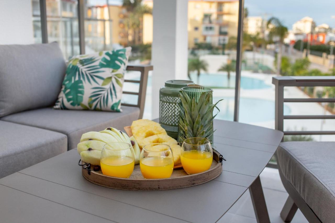 Sunny Apartment In Denia With Outdoor Swimming Pool And Garage Parking Place Included, 300M From The Sandy Beach Exteriör bild